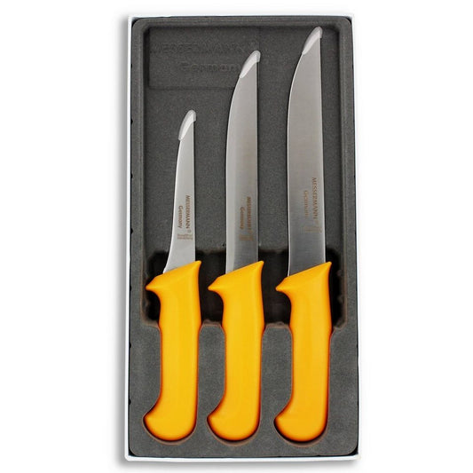 Messermann Messer Set 3-Teilig Fleischnmesser Allzweckmesser